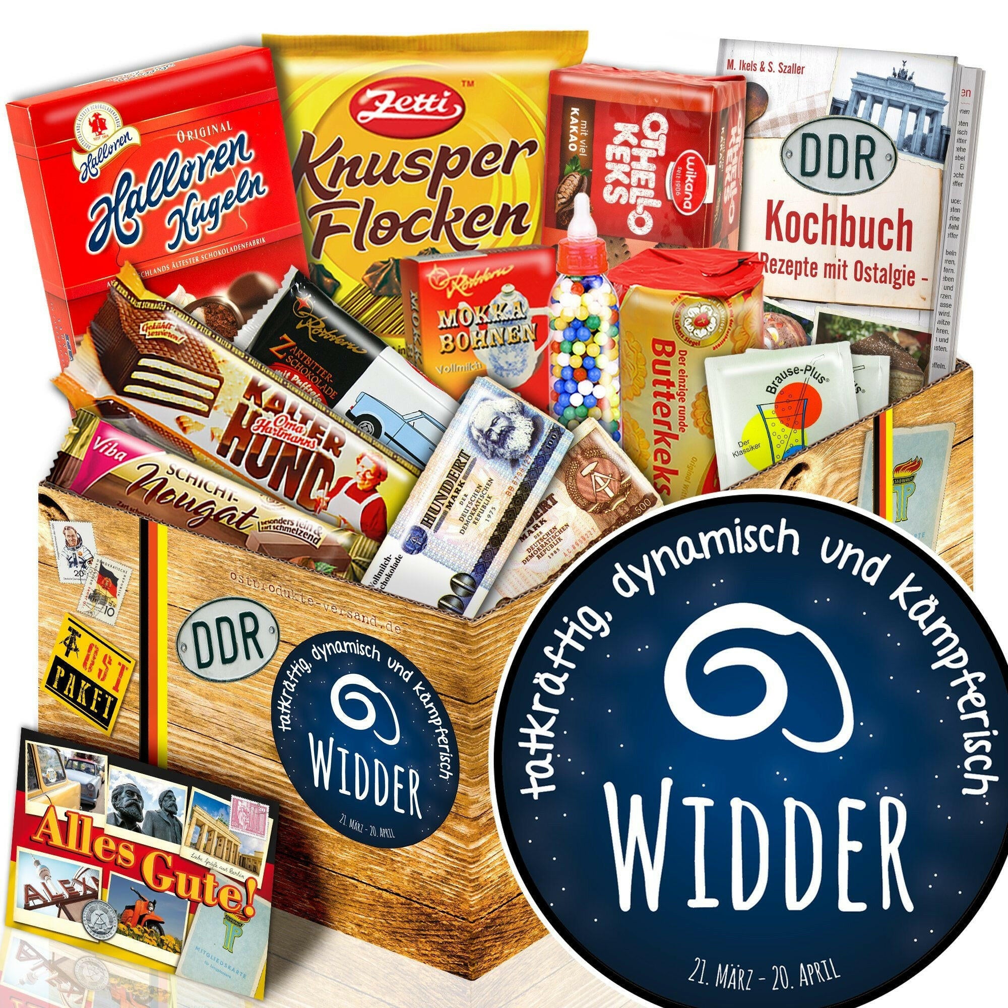 Sternzeichen Widder - Süßigkeiten Set DDR L - Ossiladen I Ostprodukte Versand