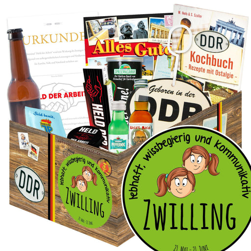 Sternzeichen Zwilling - Geschenkset Ostpaket "Männer Box" - Ossiladen I Ostprodukte Versand