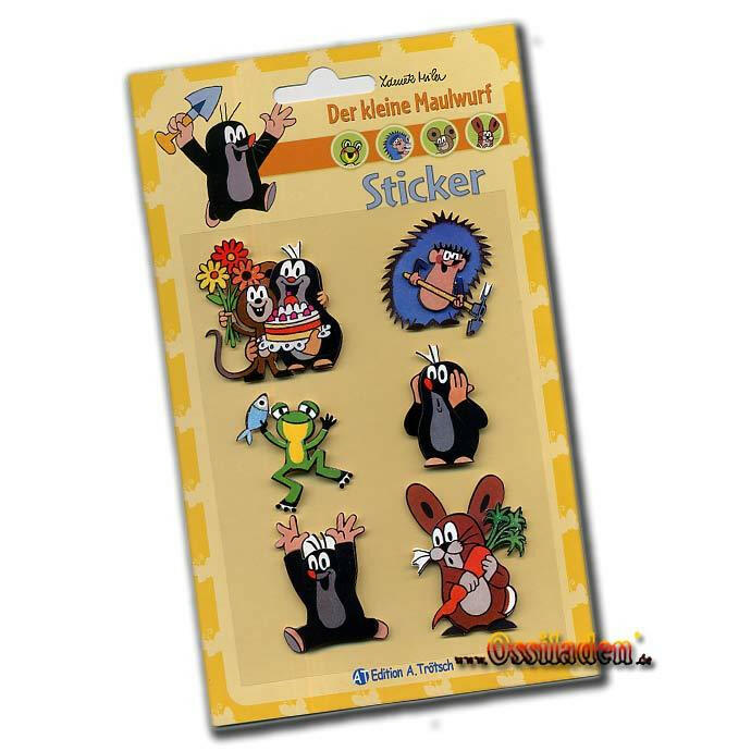 Sticker - Der kleine Maulwurf - Motiv Torte
