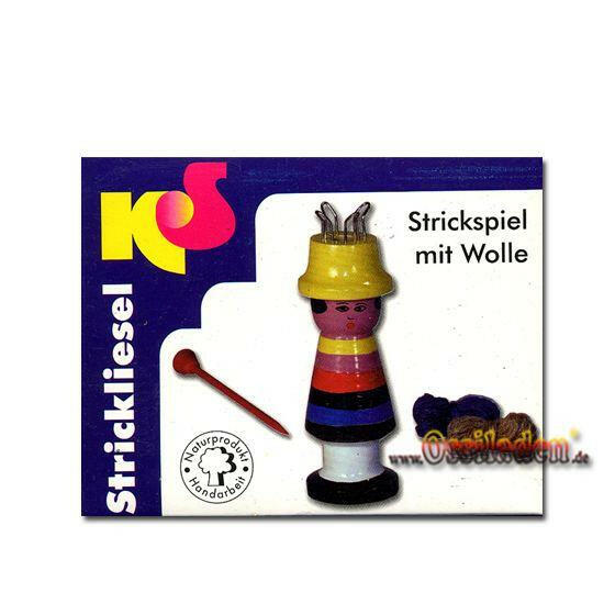 Strickliesel mit Wolle