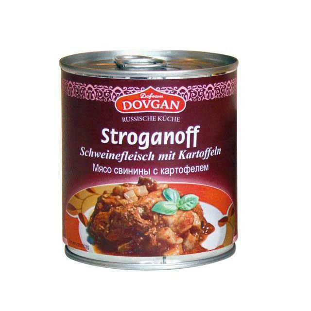 Stroganoff mit Schweinefleisch und Kartoffeln 300 g