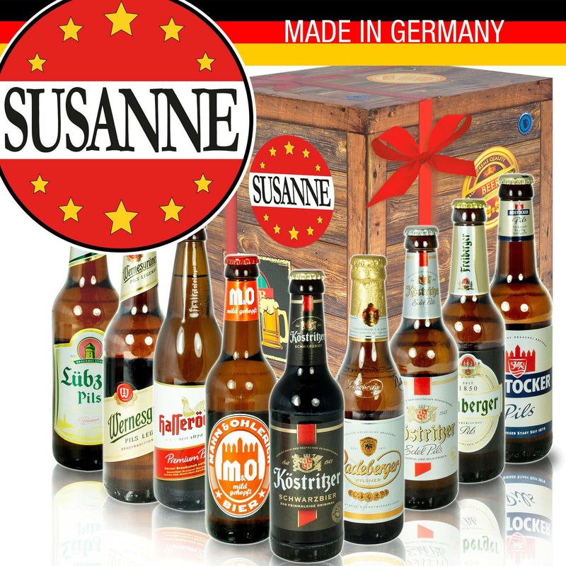 Susanne - Geschenkbox "Ostbiere" 9er Set - Ossiladen I Ostprodukte Versand