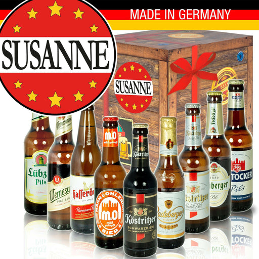 Susanne - Geschenkbox "Ostbiere" 9er Set - Ossiladen I Ostprodukte Versand