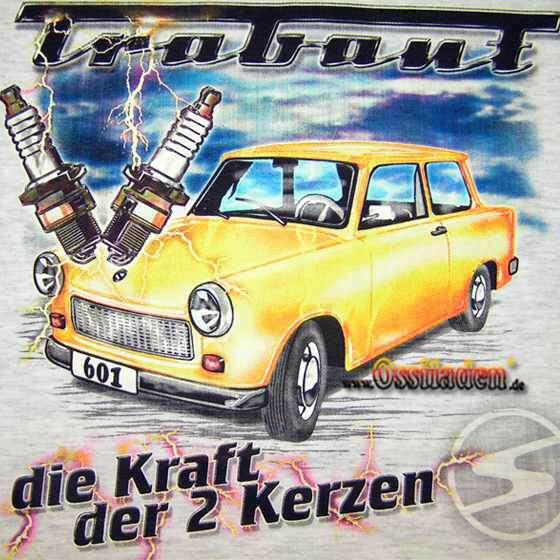 T-Shirt Trabant Kraft der zwei Kerzen - Ossiladen I Ostprodukte Versand