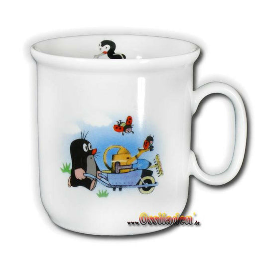 Tasse kleiner Maulwurf - Motiv Schubkarre