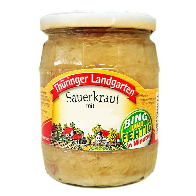 Thüringer Landgarten Sauerkraut mit Kasseler & Schinkenwürfeln