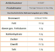 Thüringer Rotwurst im Glas 300g - Ossiladen I Ostprodukte Versand