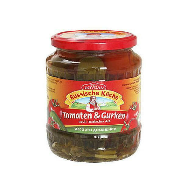 Tomaten & Gurken DOVGAN Russische Küche 680g