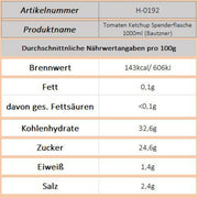 Tomaten Ketchup Spenderflasche 1000ml (Bautzner)