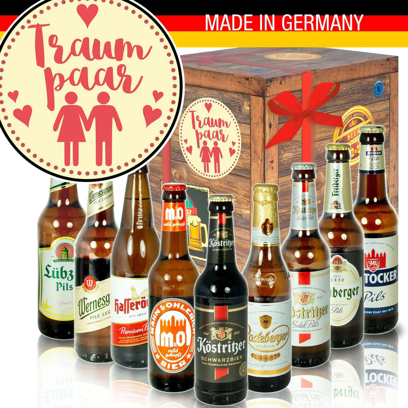 Traumpaar - Bier Geschenk "Ostbiere" 9er Set - Ossiladen I Ostprodukte Versand