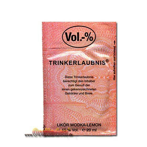 Trinkerlaubnis - Wodka-Lemon