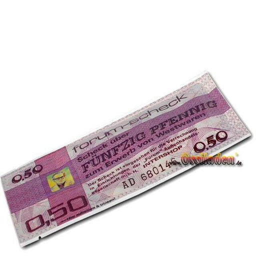 Trinkgeld - Forum-Scheck