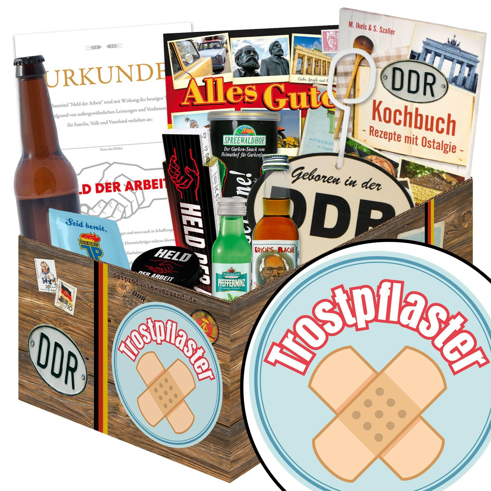 Trostpflaster - Geschenkset Ostpaket "Männer Box" - Ossiladen I Ostprodukte Versand