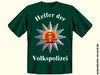 Tshirt Helfer der Volkspolizei grün - Ossiladen I Ostprodukte Versand