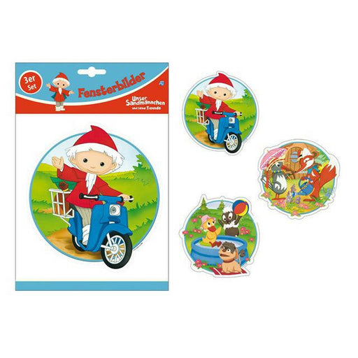 Unser Sandmännchen Fensterbilder 3er Set