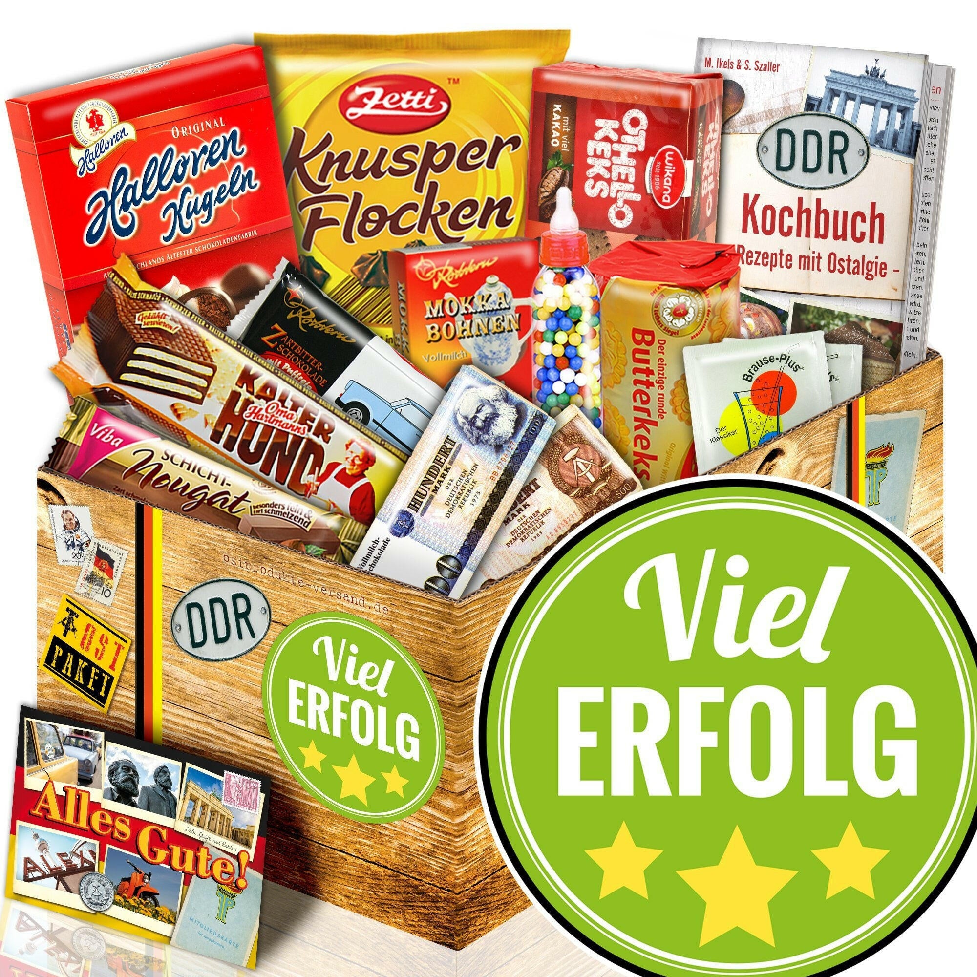 Viel Erfolg - Süßigkeiten Set DDR L - Ossiladen I Ostprodukte Versand