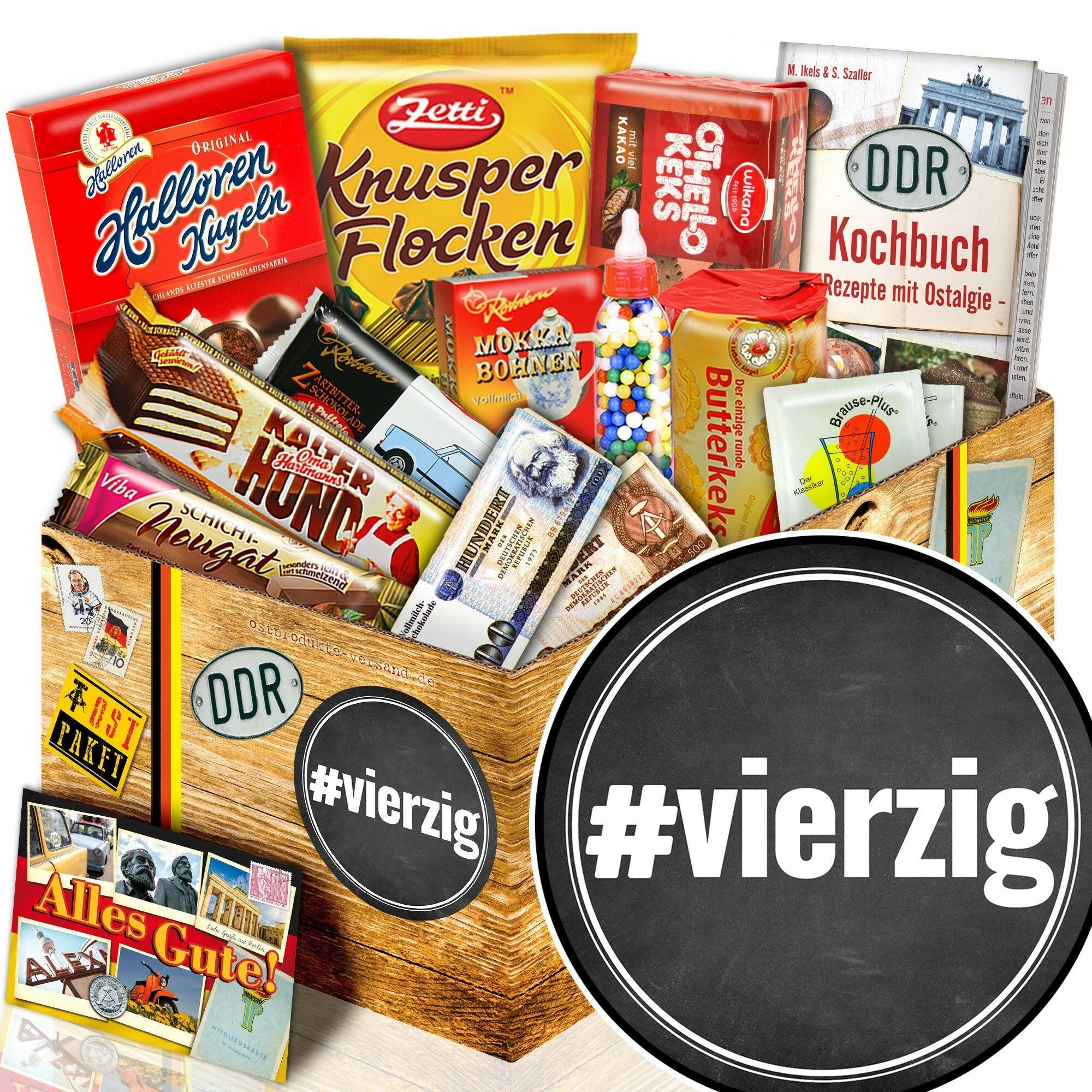 #vierzig - Süßigkeiten Set DDR L - Ossiladen I Ostprodukte Versand