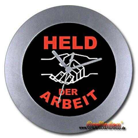 "Wand & Tischuhr "Held der Arbeit"