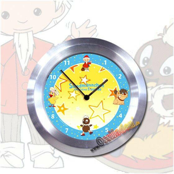 Wanduhr - Sandmännchen und seine Freunde