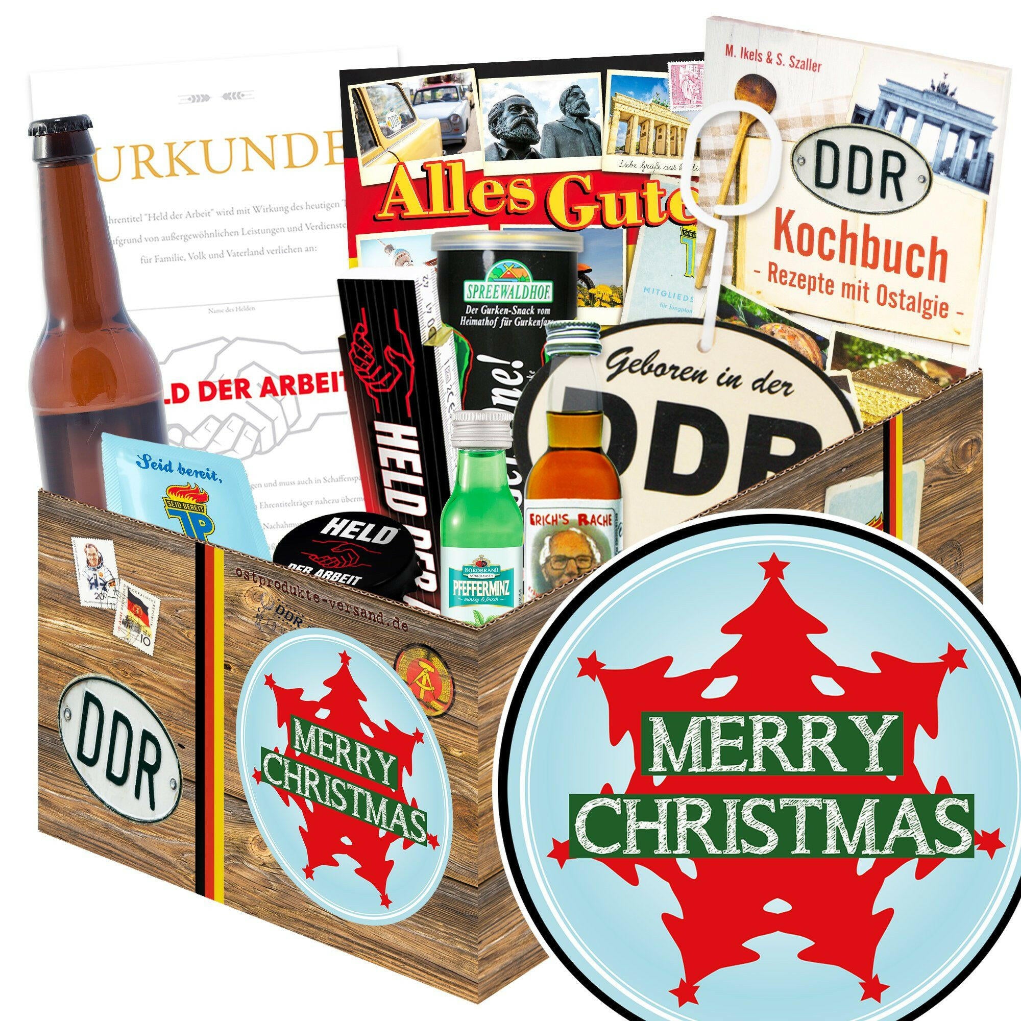 Weihnachtsbaum - Geschenkset Ostpaket "Männer Box" - Ossiladen I Ostprodukte Versand