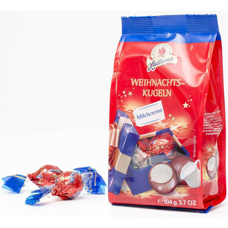 Weihnachtskugeln Milchcreme Halloren - Ossiladen I Ostprodukte Versand