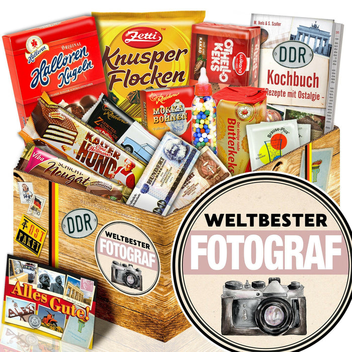 Weltbester Fotograf - Süßigkeiten Set DDR L - Ossiladen I Ostprodukte Versand