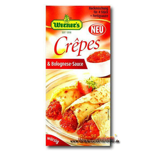 Werner Crepes mit Bolognese-Sauce