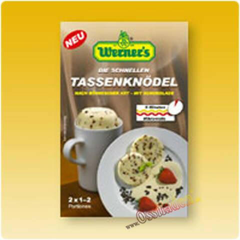 Werner Tassenknödel mit Schokolade, 2x1-2 Portionen