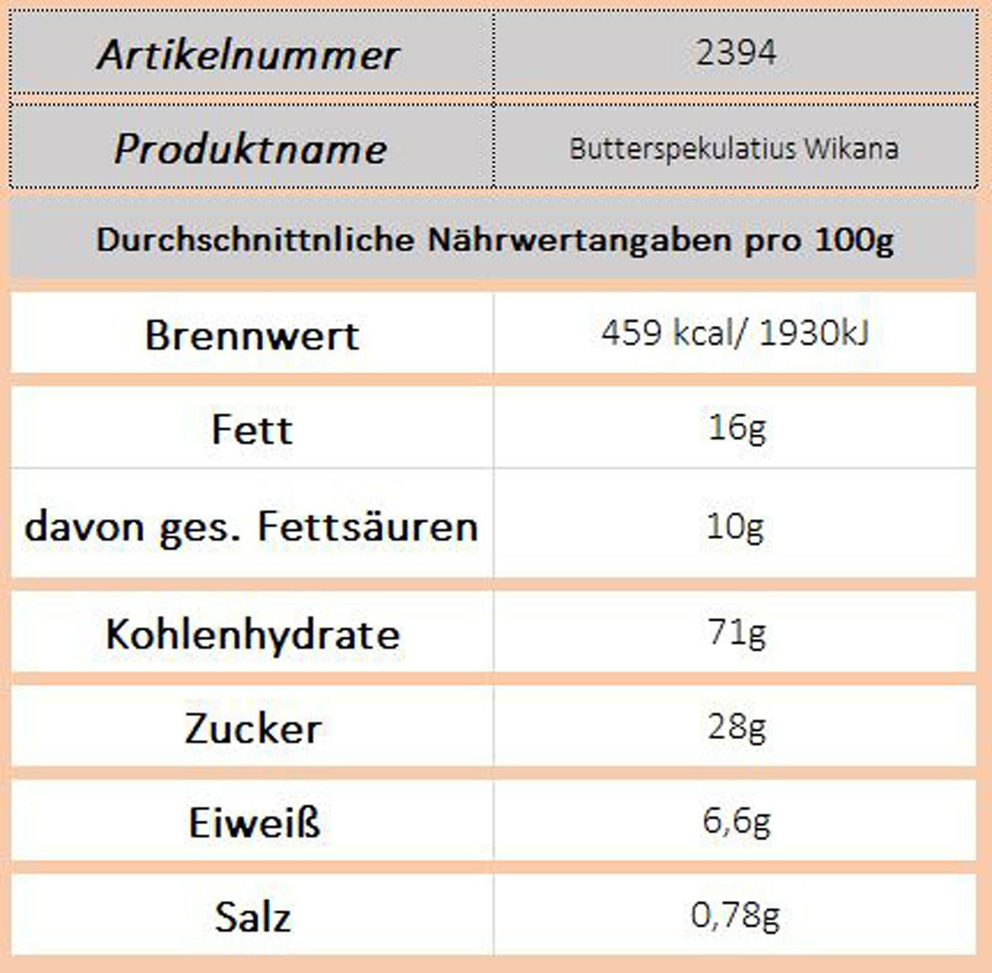 Wikana Butterspekulatius - Ossiladen I Ostprodukte Versand