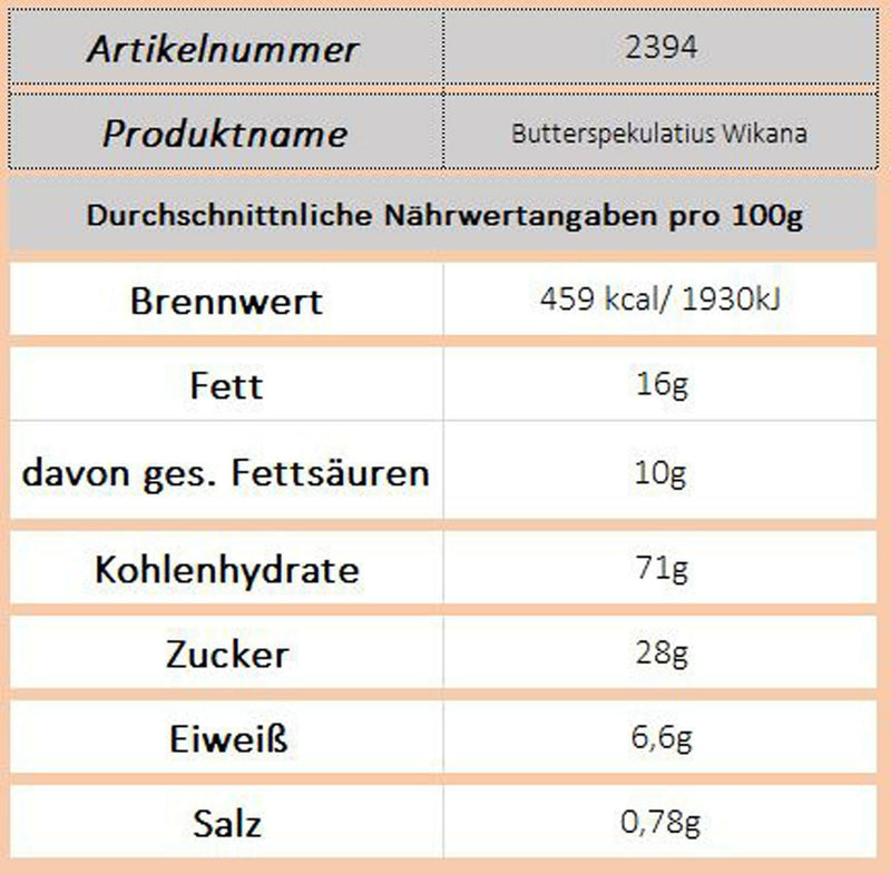 Wikana Butterspekulatius - Ossiladen I Ostprodukte Versand