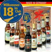 Wilkommen im Club 18 - Geschenkbox "Ostbiere" 9er Set - Ossiladen I Ostprodukte Versand