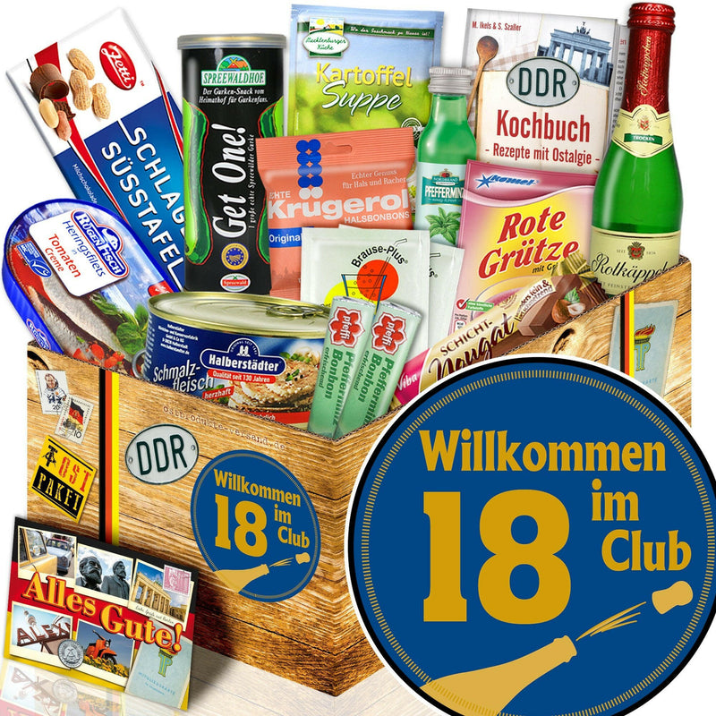 Wilkommen im Club 18 - Spezialitäten Set M - Ossiladen I Ostprodukte Versand