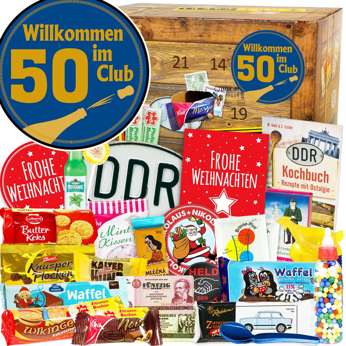 Wilkommen im Club 50 - DDR Adventskalender - Ossiladen I Ostprodukte Versand