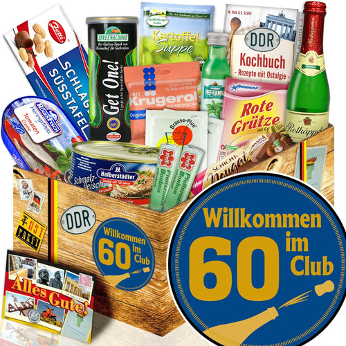 Wilkommen im Club 60 - Spezialitäten Set M - Ossiladen I Ostprodukte Versand