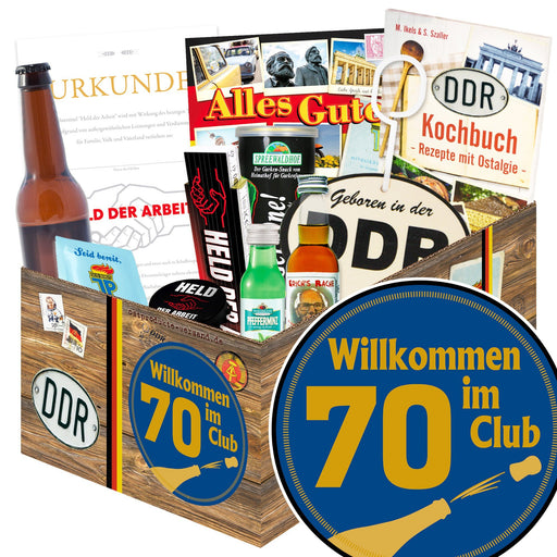 Wilkommen im Club 70 - Geschenkset Ostpaket "Männer Box" - Ossiladen I Ostprodukte Versand