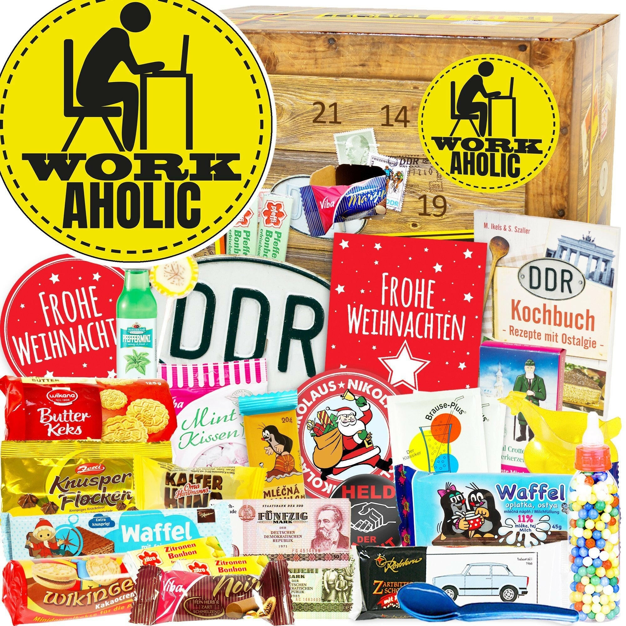 Workaholic - DDR Adventskalender - Ossiladen I Ostprodukte Versand