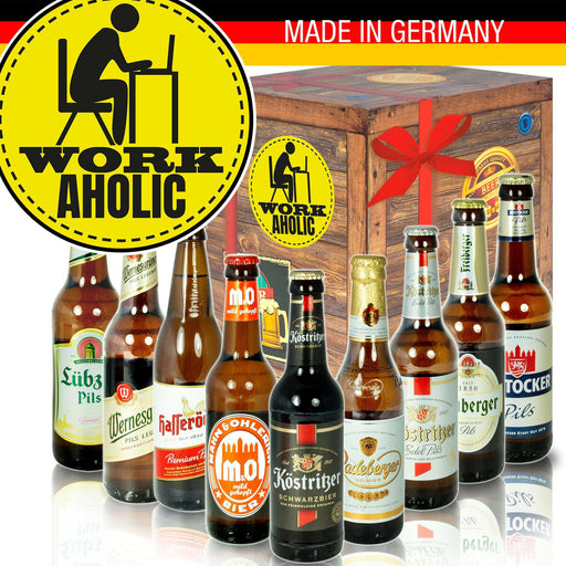 Workaholic - Geschenkbox "Ostbiere" 9er Set - Ossiladen I Ostprodukte Versand