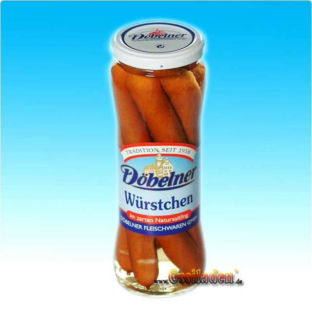 Würstchen im zarten Natursaitling, 5x50g (Döbelner) - Ossiladen I Ostprodukte Versand