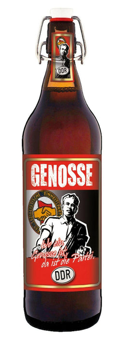 XXL Bier Genosse 1 Liter Flasche mit Bügelverschluss