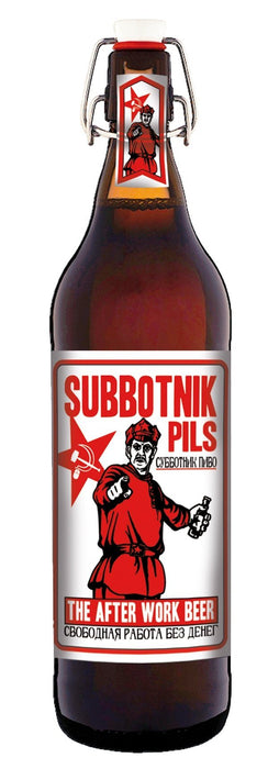 XXL Bier Subbotnik 1 Liter Flasche mit Bügelverschluss
