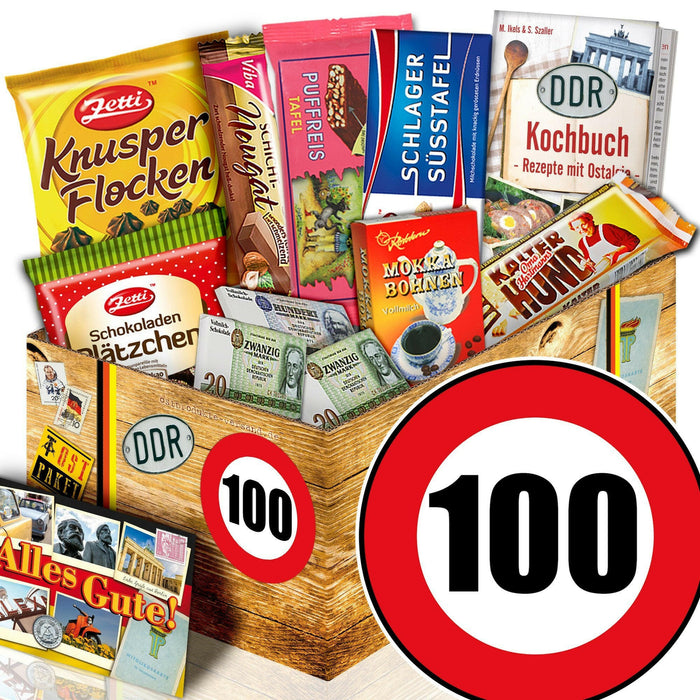 Zahl 100 - Geschenkset Ostpaket "Schokoladenbox M" - Ossiladen I Ostprodukte Versand