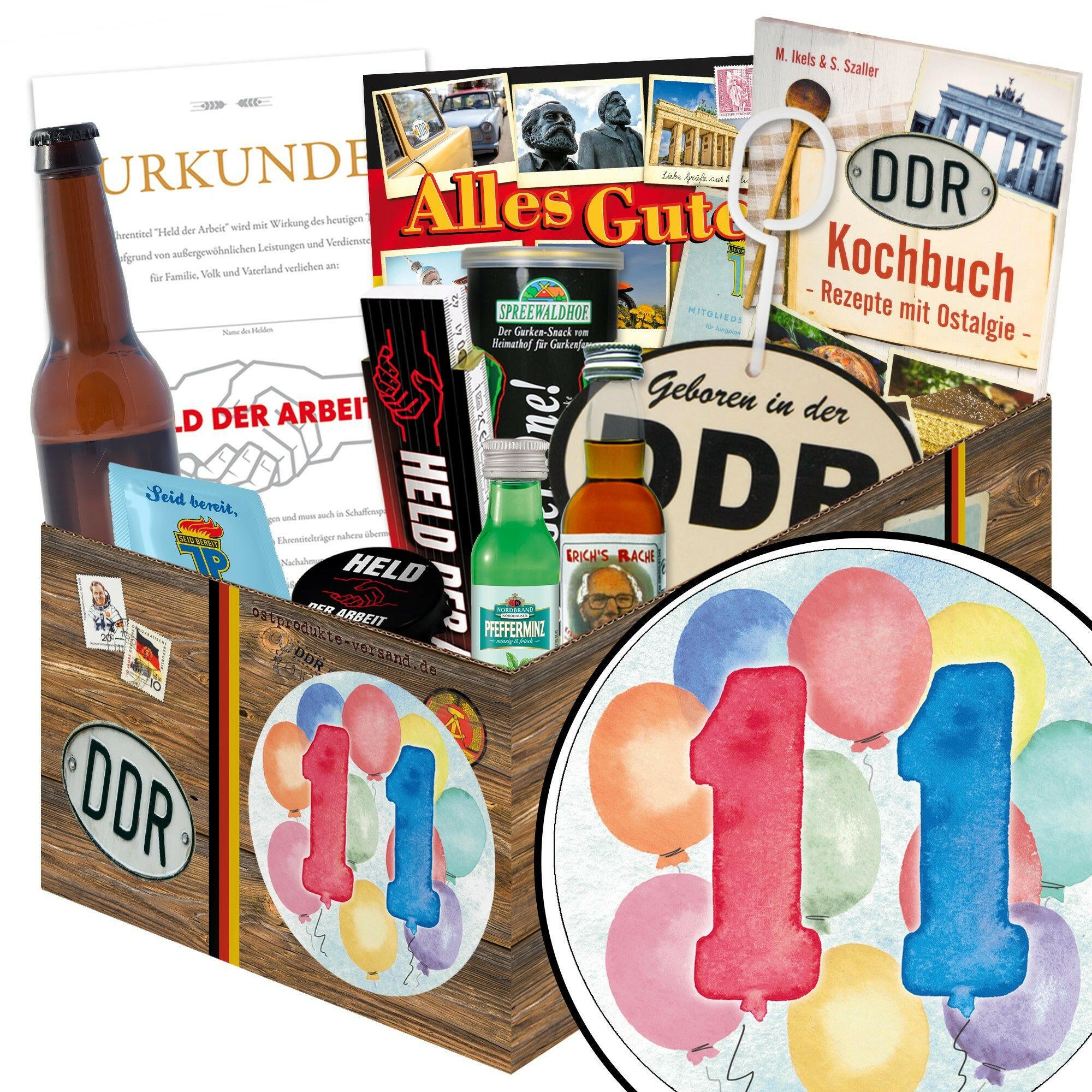 Zahl 11 - Geschenkset Ostpaket "Männer Box" - Ossiladen I Ostprodukte Versand