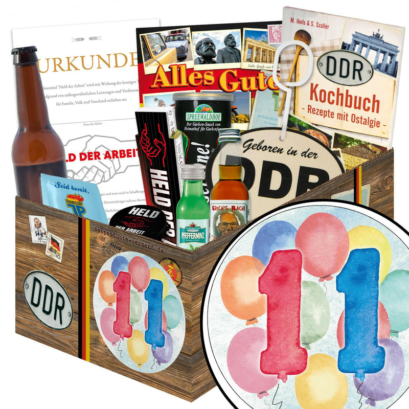 Zahl 11 - Geschenkset Ostpaket "Männer Box" - Ossiladen I Ostprodukte Versand