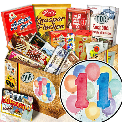 Zahl 11 - Süßigkeiten Set DDR L - Ossiladen I Ostprodukte Versand