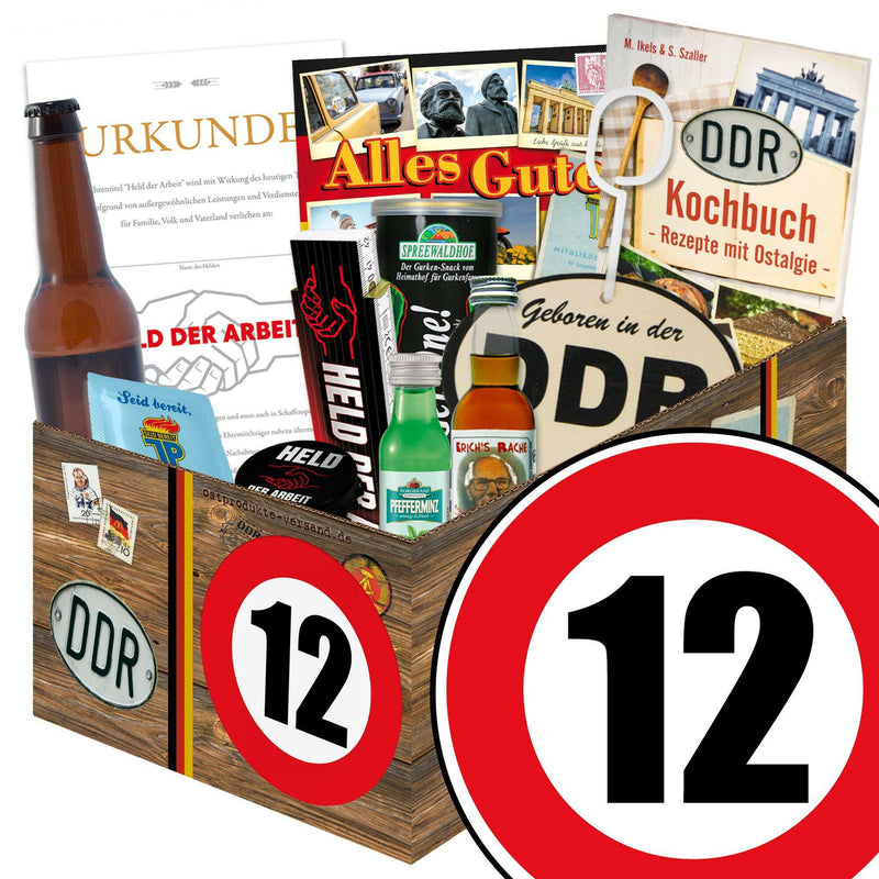 Zahl 12 - Geschenkset Ostpaket "Männer Box" - Ossiladen I Ostprodukte Versand