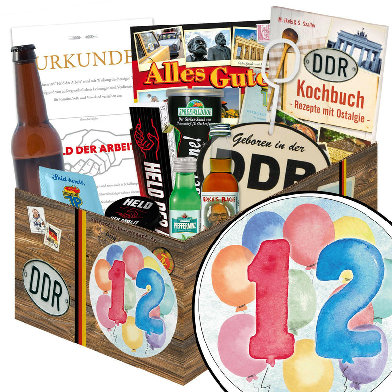 Zahl 12 - Geschenkset Ostpaket "Männer Box" - Ossiladen I Ostprodukte Versand