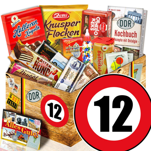 Zahl 12 - Süßigkeiten Set DDR L - Ossiladen I Ostprodukte Versand