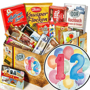 Zahl 12 - Süßigkeiten Set DDR L - Ossiladen I Ostprodukte Versand