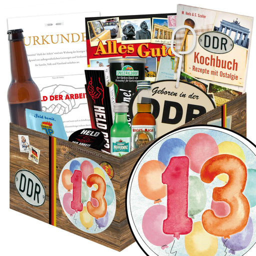 Zahl 13 - Geschenkset Ostpaket "Männer Box" - Ossiladen I Ostprodukte Versand