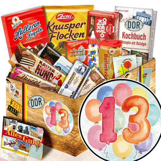 Zahl 13 - Süßigkeiten Set DDR L - Ossiladen I Ostprodukte Versand